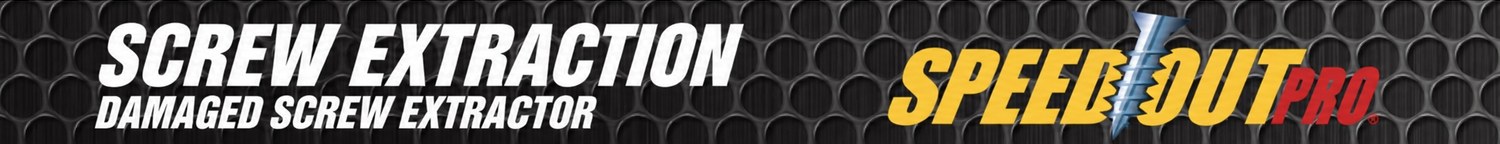 Screw Extraction. Damaged screw extractor. SpeedOut Pro.